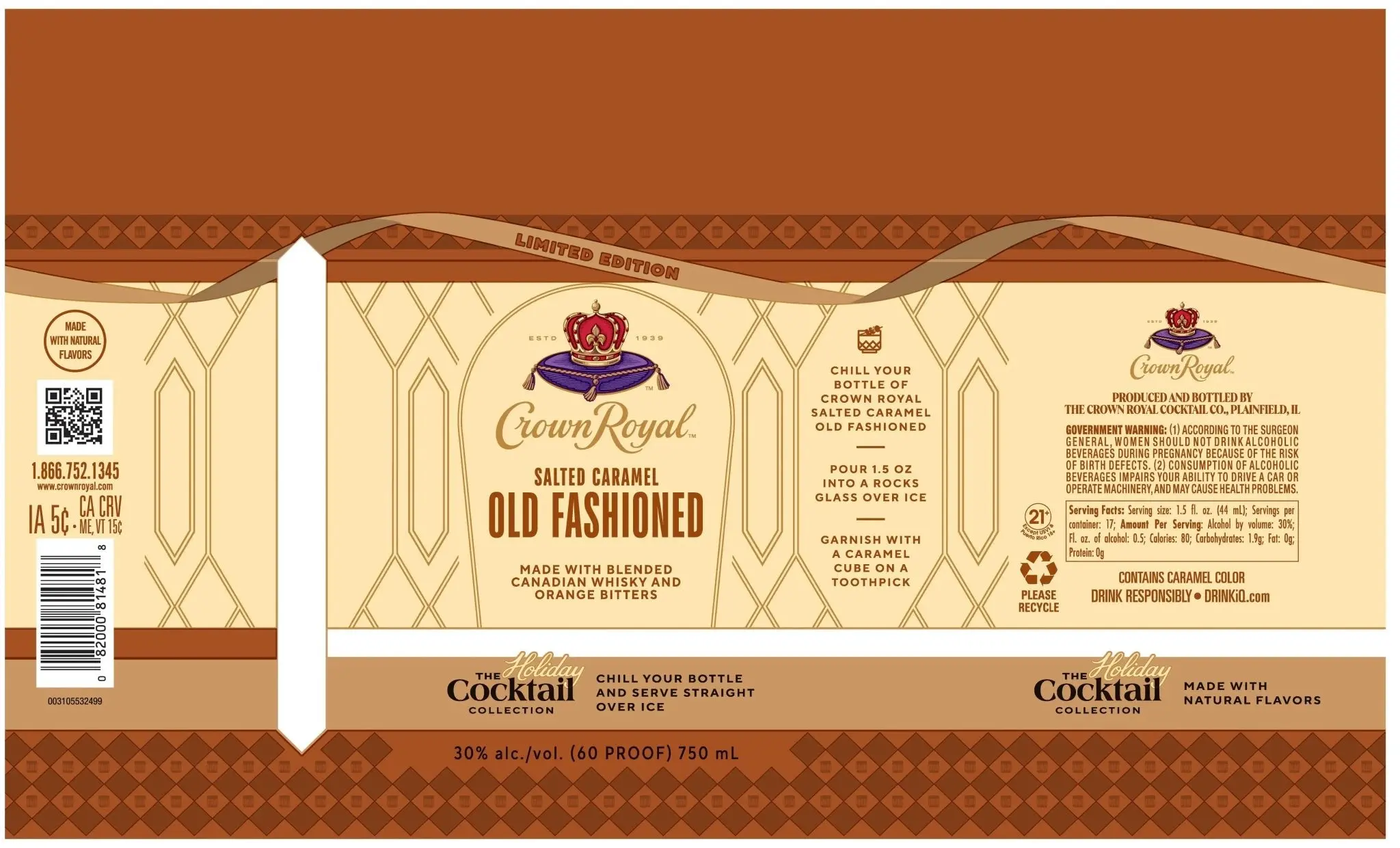 Crown Royal Salted Caramel Old Fashioned Limited Edition