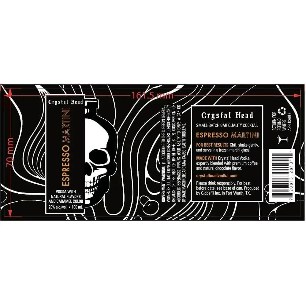 Crystal Head Espresso Martini Canned Cocktail 6-Pack - Image 2