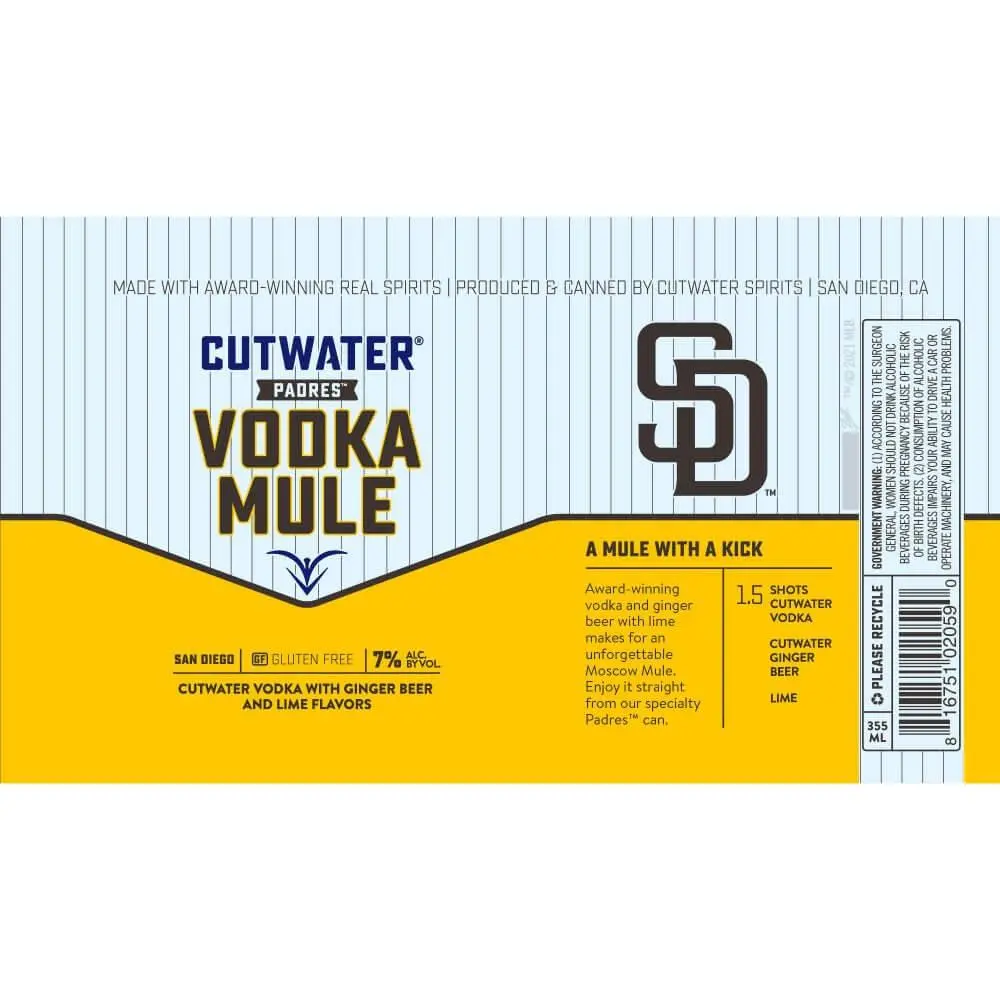 Cutwater Spirits San Diego Padres Vodka Mule - Image 2