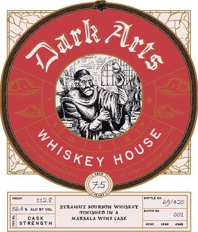 Dark Arts Whiskey House 7.5 Year Cask Strength Bourbon Marsala Wine Cask Finish