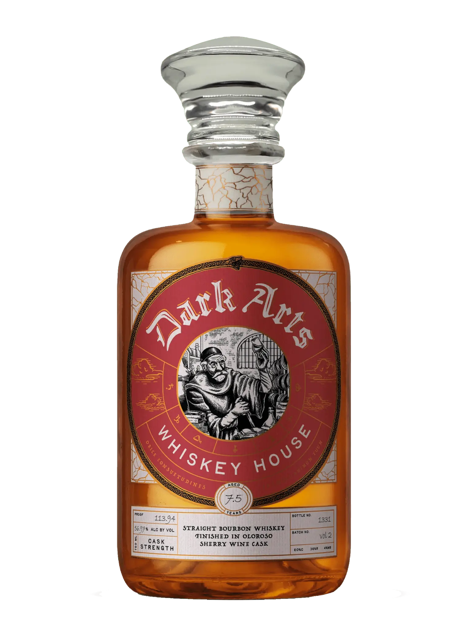 Dark Arts Whiskey House Sherry Garcia Vol. 2 Straight Bourbon 7.5 Year Cask Strength 750mL