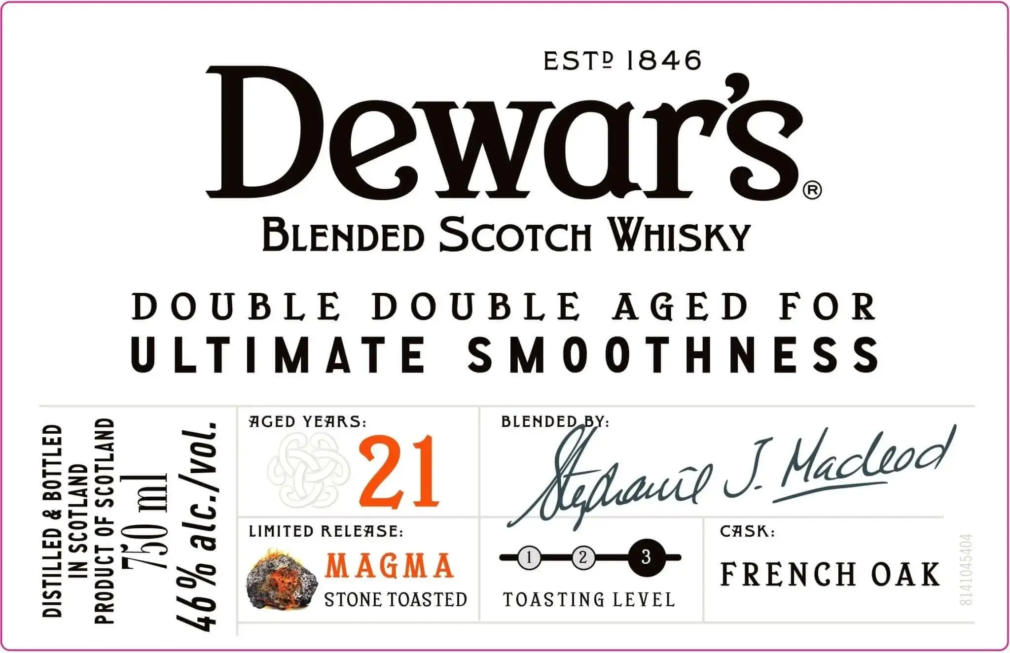 Dewar’s Double Double Aged 21 Year Old Blended Scotch Whisky