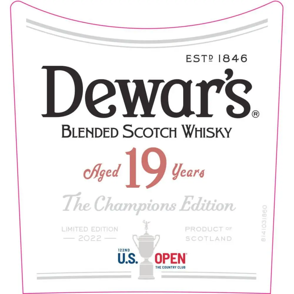 Dewar's 19 Year Old US Open The Champions Edition 2022 - Image 2