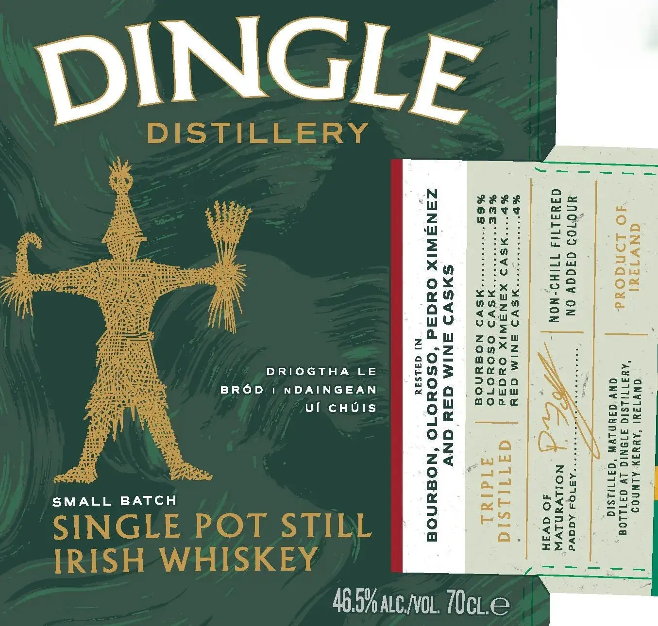 Dingle Single Pot Still Irish Whiskey Small Batch 700mL