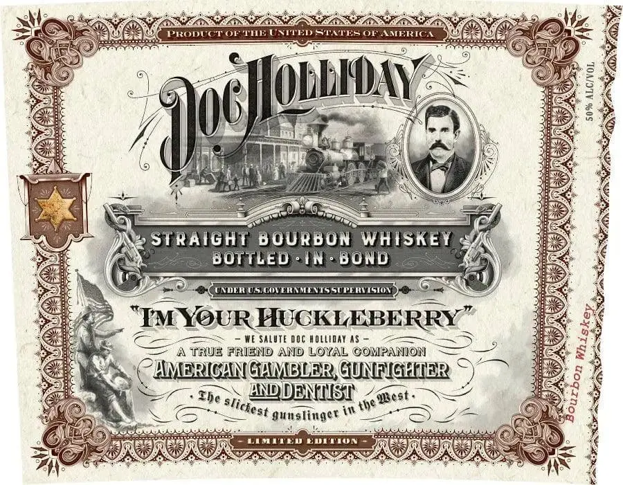 Doc Holliday Bottled in Bond Straight Bourbon Whiskey