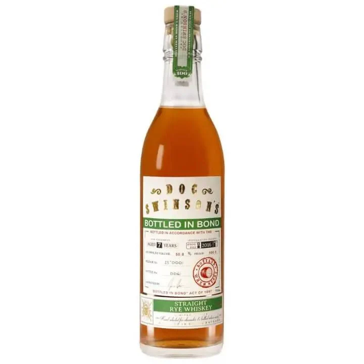Doc Swinson’s 7 Year Old Bottled in Bond Straight Rye - Image 2