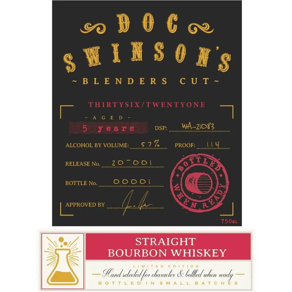 Doc Swinson’s Blender’s Cut Straight Bourbon - Image 2