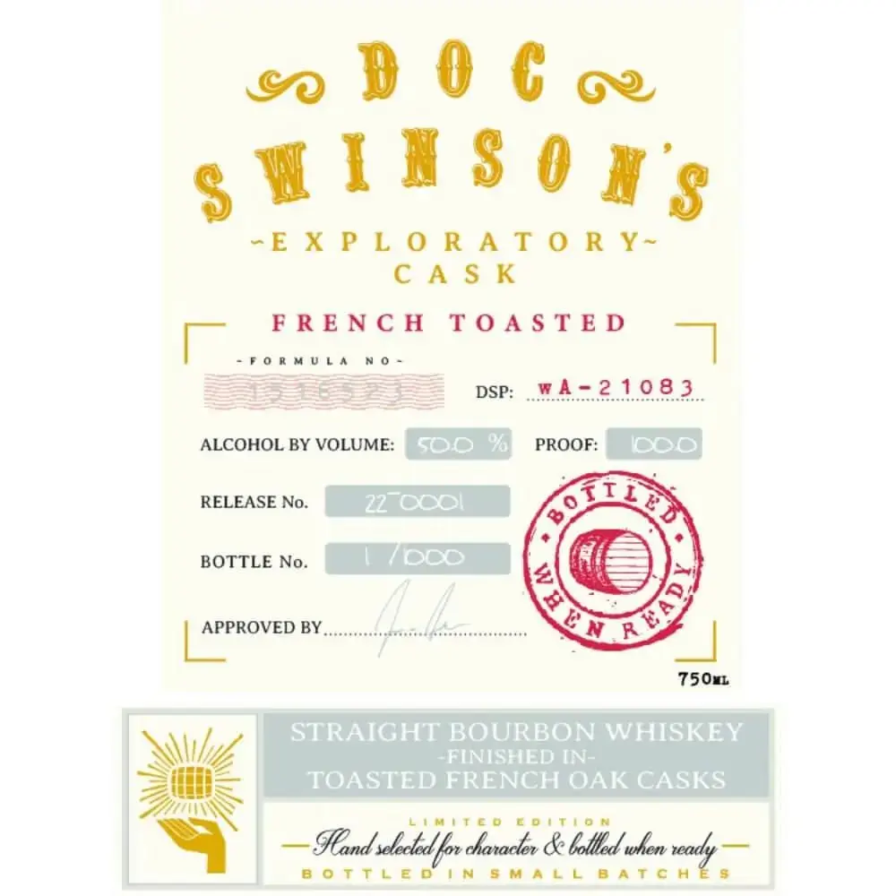 Doc Swinson’s Exploratory Cask French Toasted Straight Bourbon