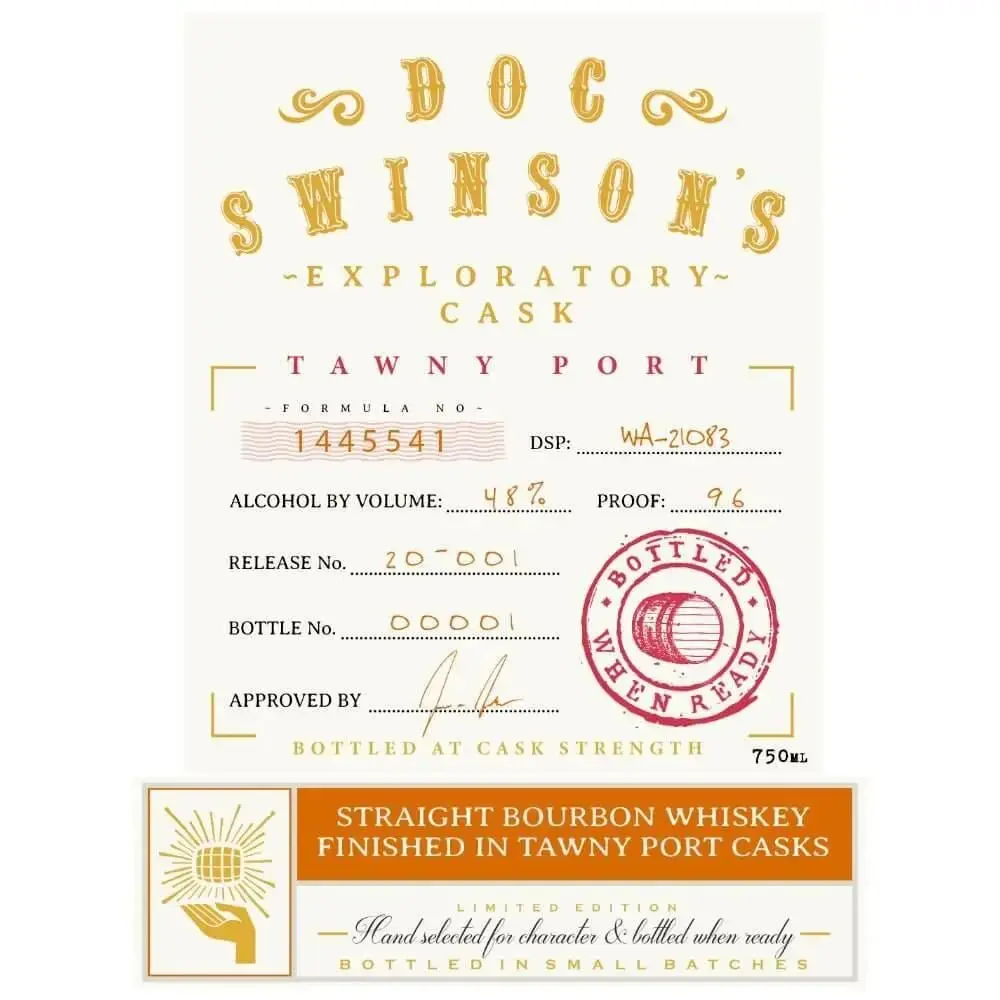 Doc Swinson’s Exploratory Cask Tawny Port Straight Bourbon