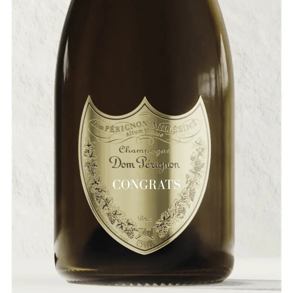 Dom Perignon Brut Champagne "CONGRATS" Shield - Image 2