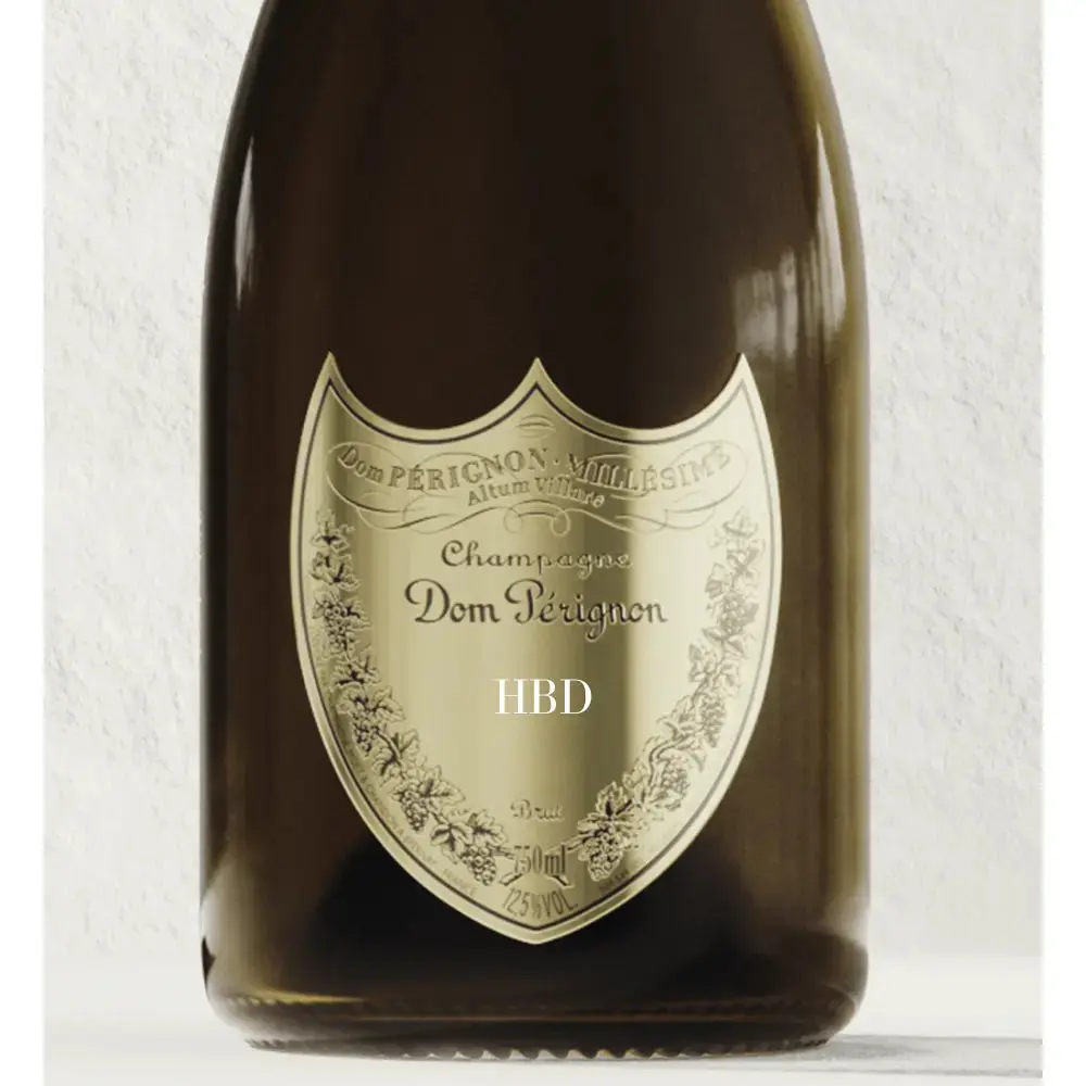 Dom Perignon Brut Champagne "HBD" Shield - Image 2