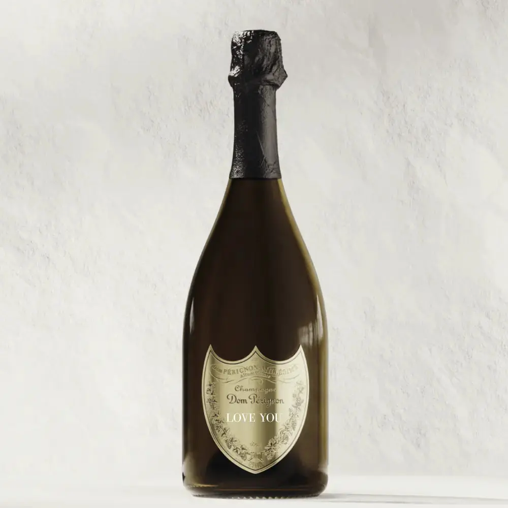 Dom Perignon Brut Champagne "LOVE YOU" Shield
