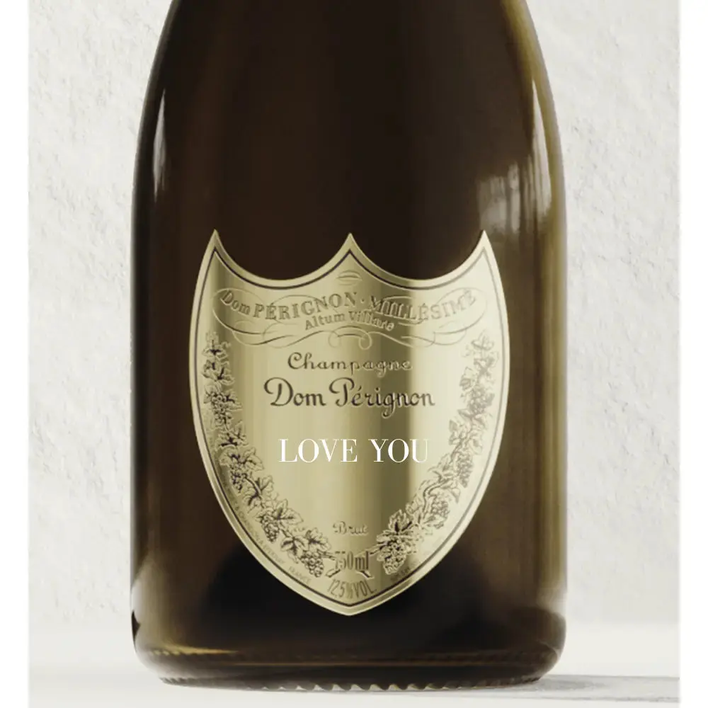 Dom Perignon Brut Champagne "LOVE YOU" Shield - Image 2