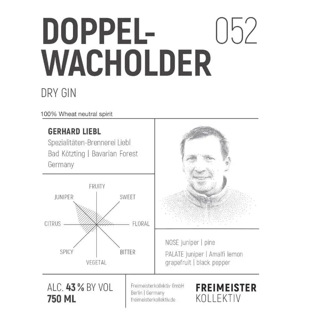 Doppelwacholder 052 Dry Gin