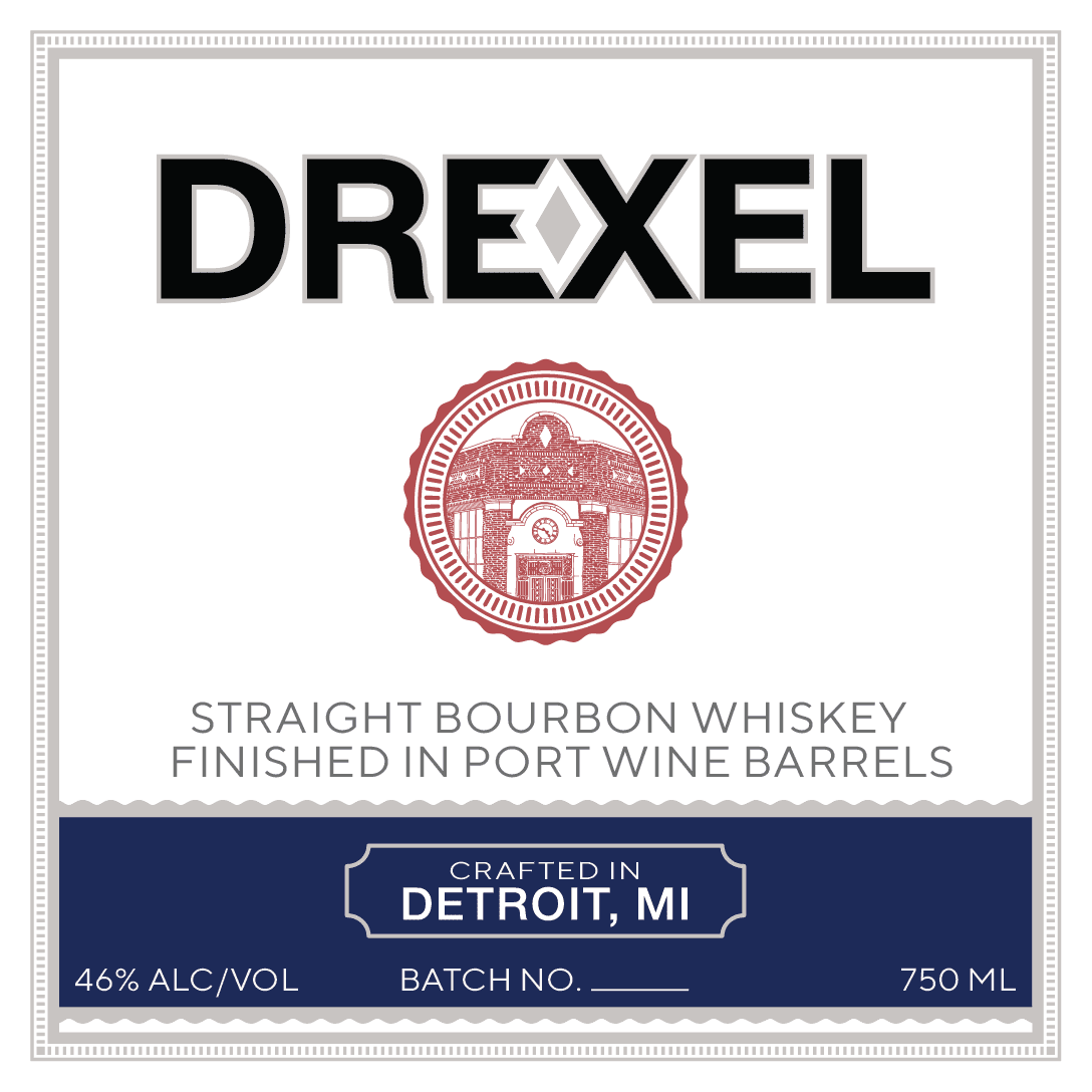 Drexel Straight Bourbon Whiskey Finished in Port Wine Barrels