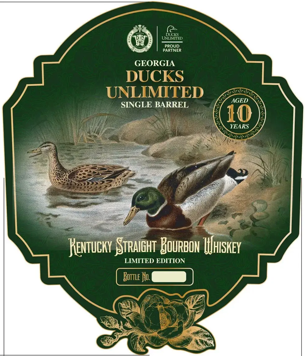 Ducks Unlimited Georgia 10 Year Single Barrel Kentucky Straight Bourbon Whiskey Limited Edition