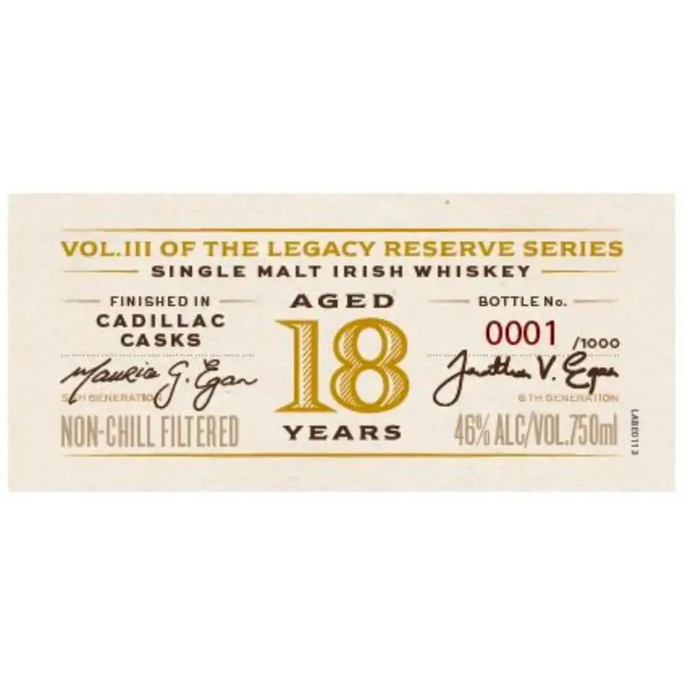 Egan's Legacy Reserve III 18 Year Old