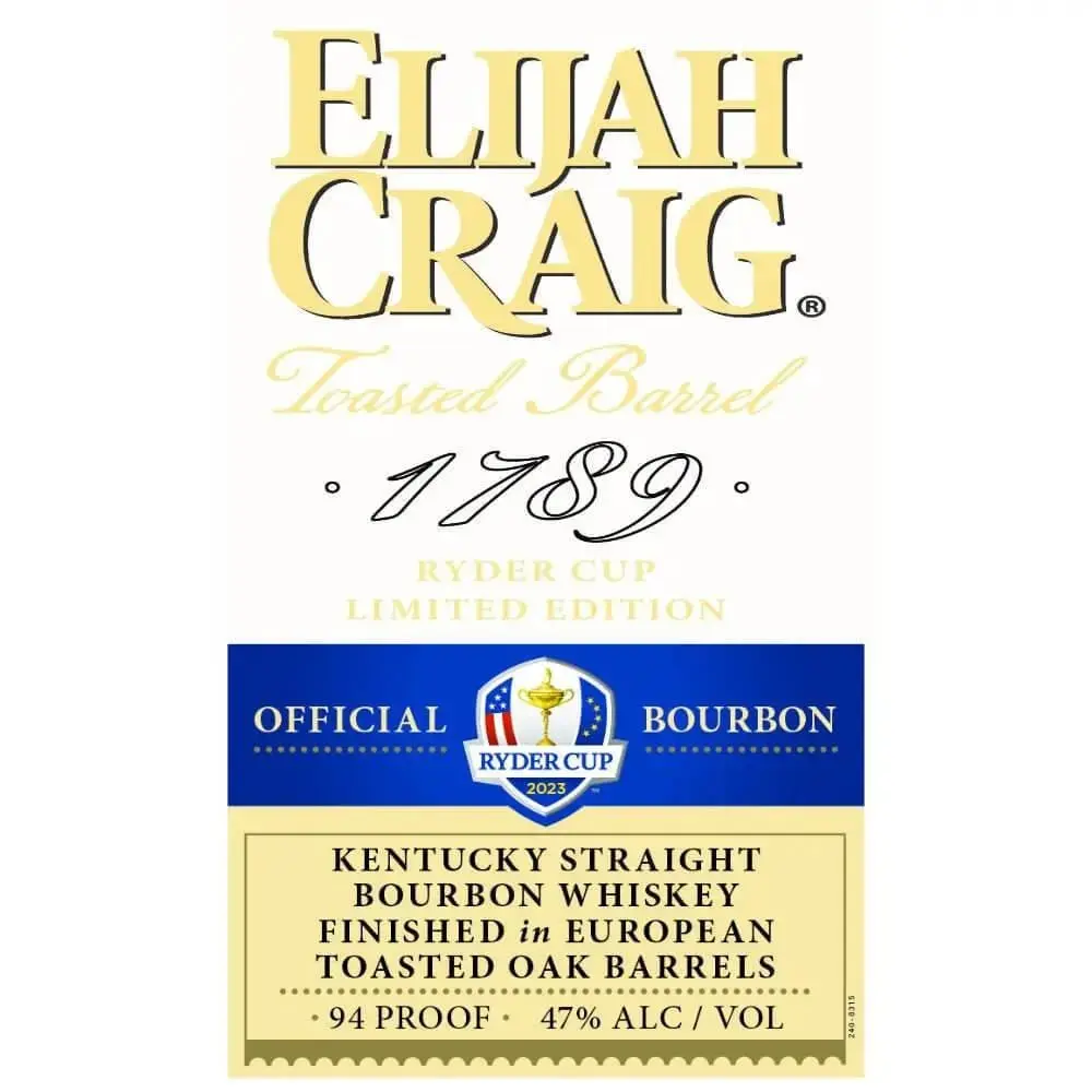 Elijah Craig Ryder Cup 2023 Kentucky Straight Bourbon - Image 2