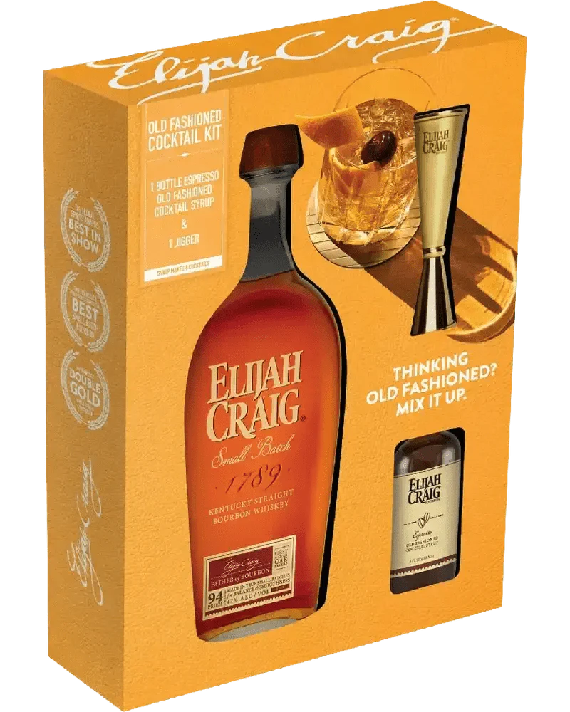 Elijah Craig Small Batch Bourbon Old Fashioned Cocktail Kit