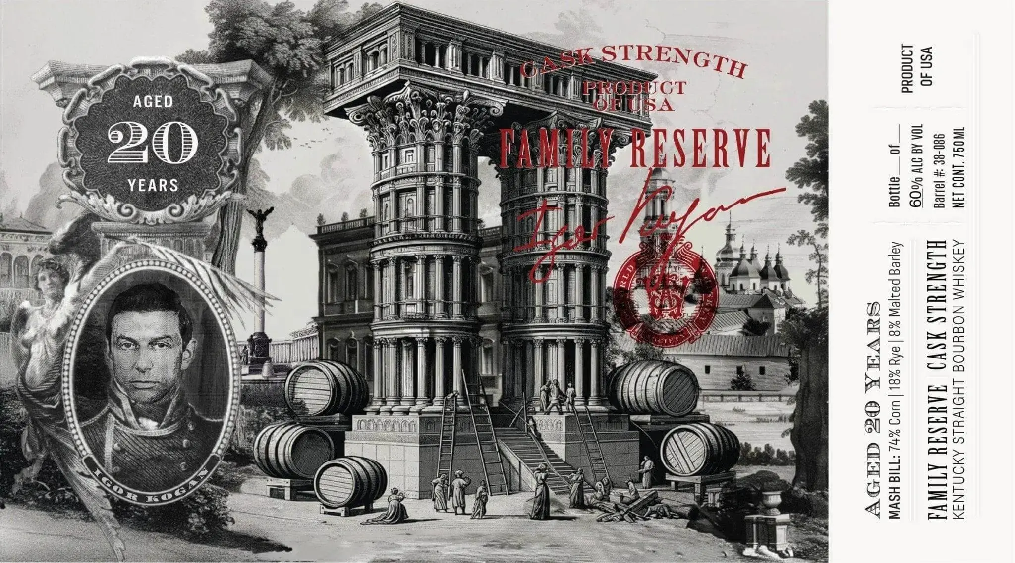 Family Reserve 20 Year Old Cask Strength Kentucky Straight Bourbon Whiskey