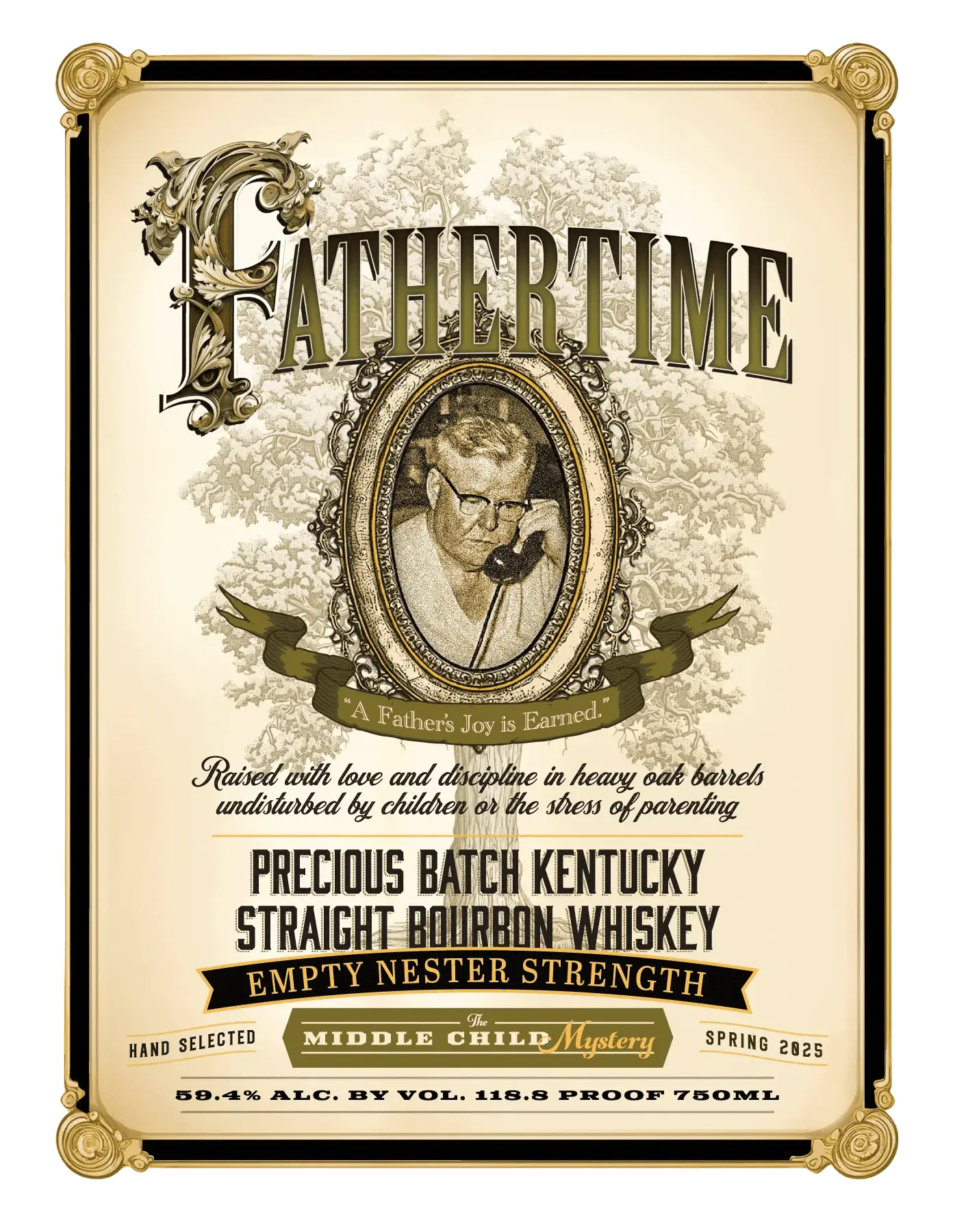 Fathertime Precious Batch Kentucky Straight Bourbon The Middle Child Mystery 118.8 Proof