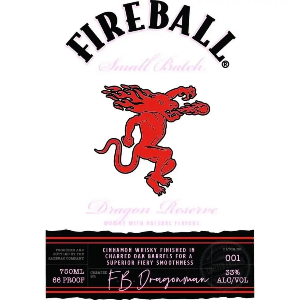 Fireball Small batch Dragon Reserve Cinnamon Whisky - Image 2