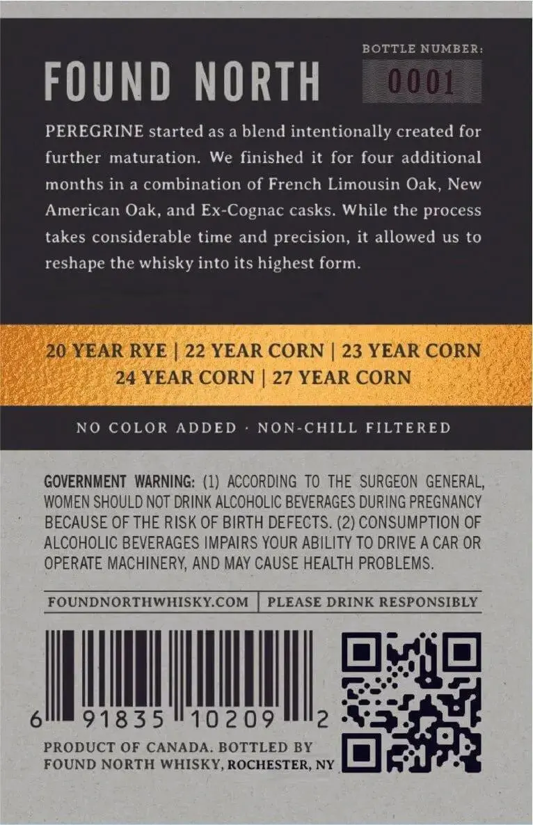 Found North Peregrine 20 Year Cask Strength Whisky - Image 2