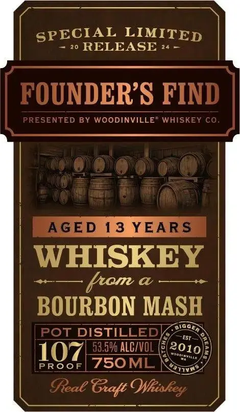 Founder's Find Whiskey Limited Release by Woodinville Whiskey Co. - Image 2