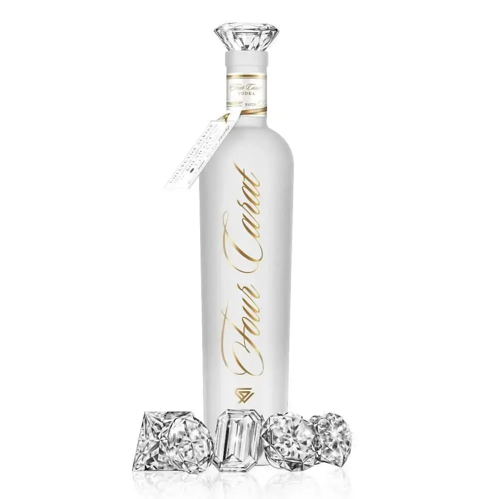 Four Carat Vodka Collectors Edition With Diamond Cut Closure (Full Set) - Image 2