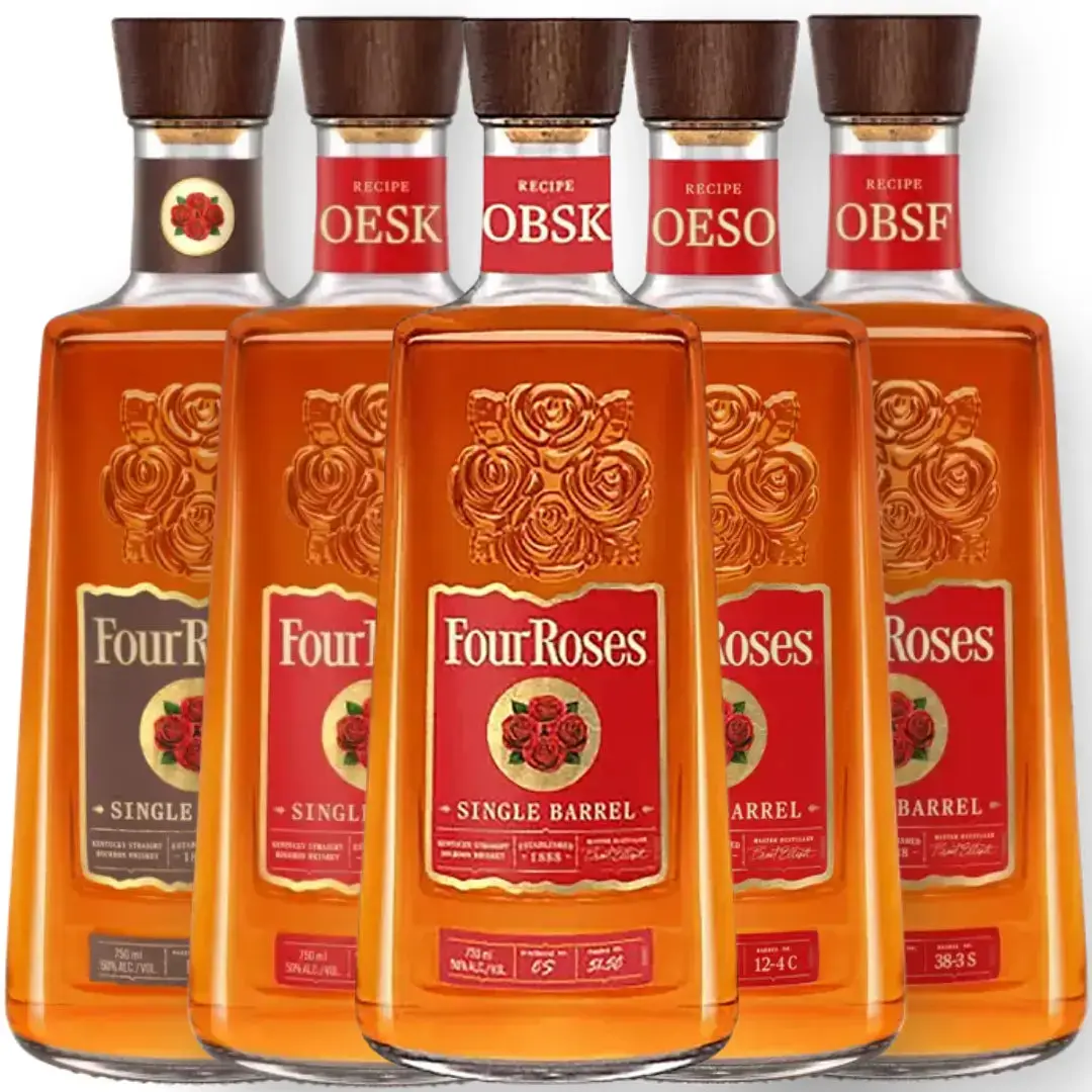 Four Roses Single Barrel Collection: OBSV, OBSF, OESK, OESO, OBSK