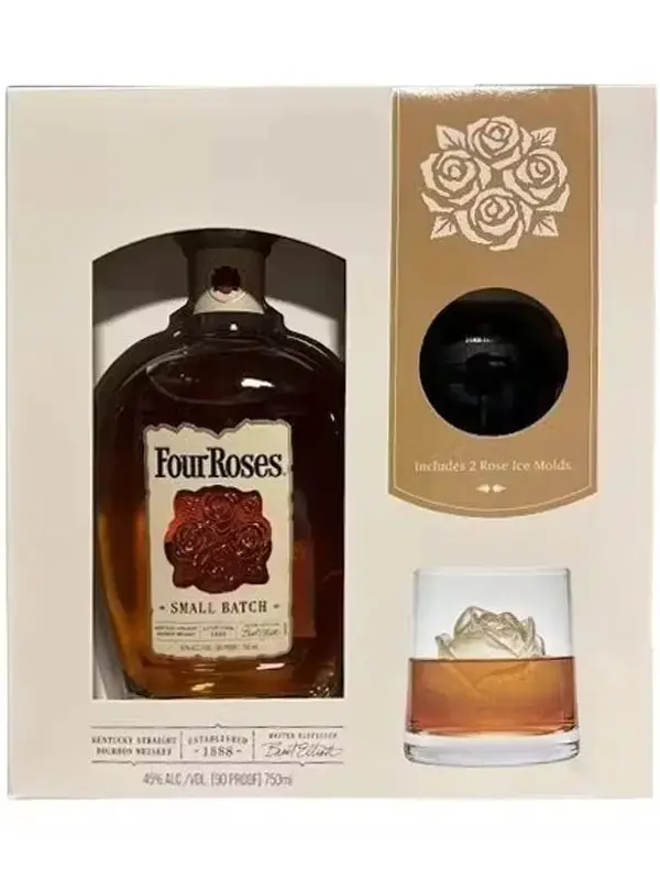 Four Roses Small Batch Bourbon Whiskey Ice Mold Gift Set