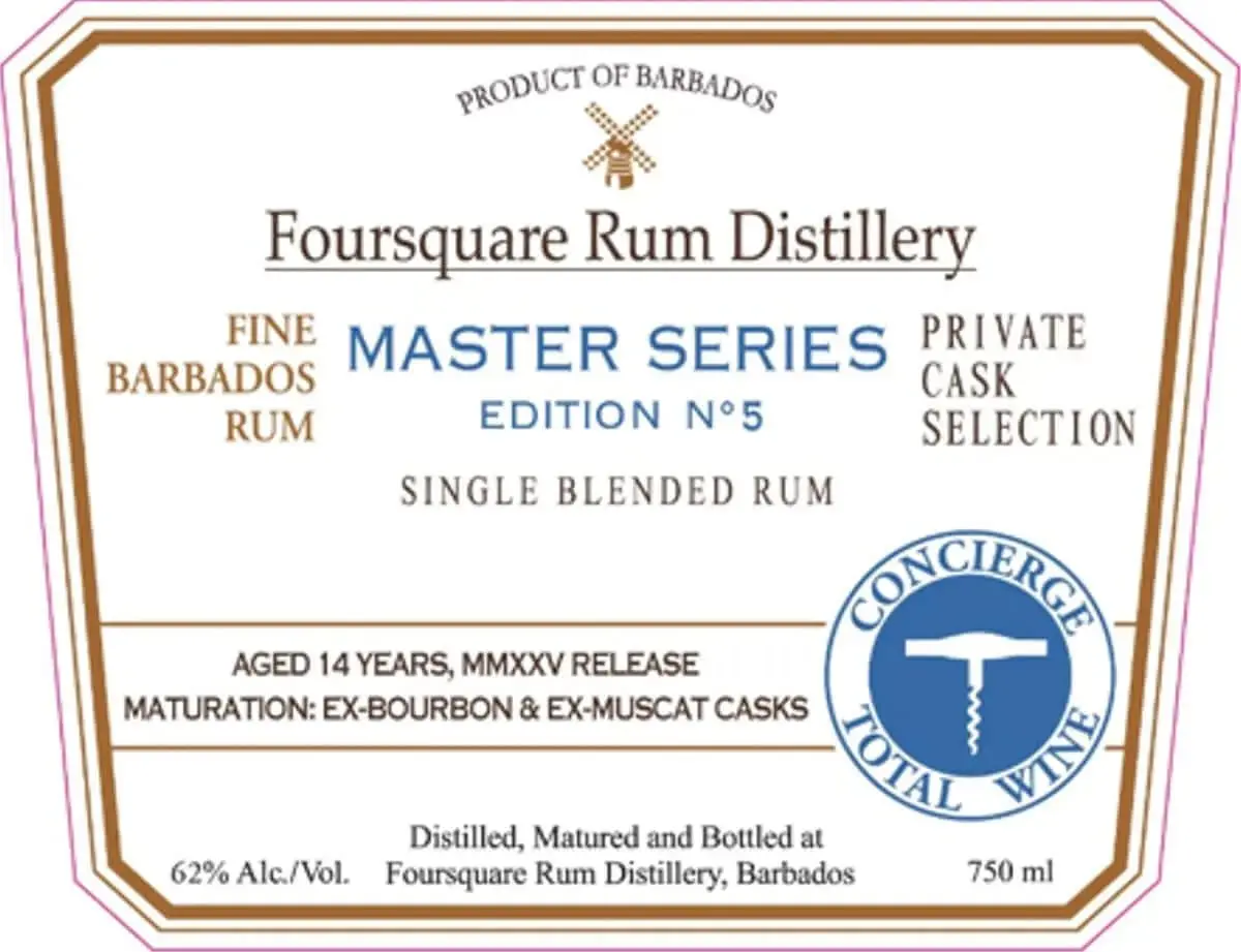 Foursquare Master Series Edition No. 5 Single Blended Rum