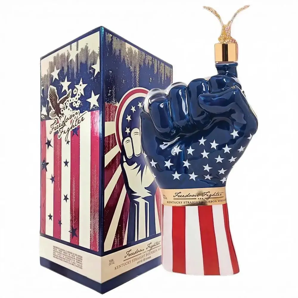 Freedom Fighter 6 Year Kentucky Straight Bourbon Patriotic Fist Decanter 700mL