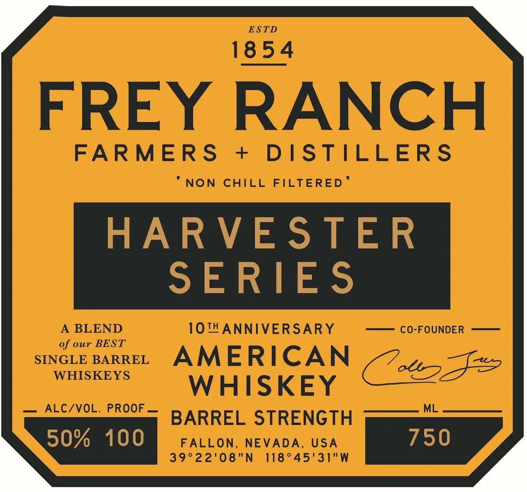 Frey Ranch Harvester Series 10th Anniversary American Whiskey 750ml