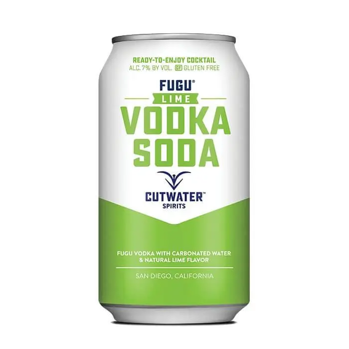 Fugu Lime Vodka Soda (4 Pack - 12 Ounce Cans)