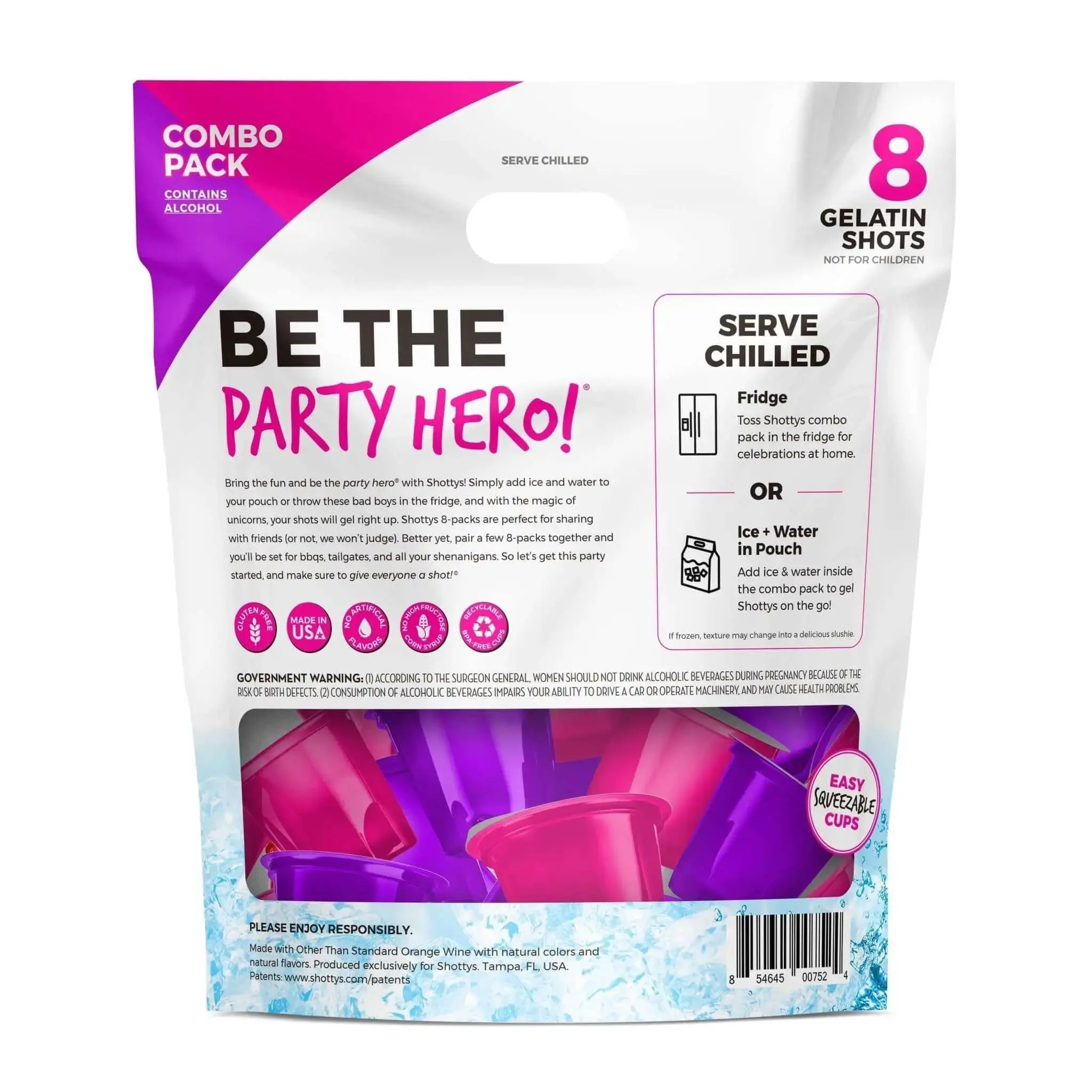 Shottys Grape/Watermelon Gelatin Shots (8 shots) - Image 2