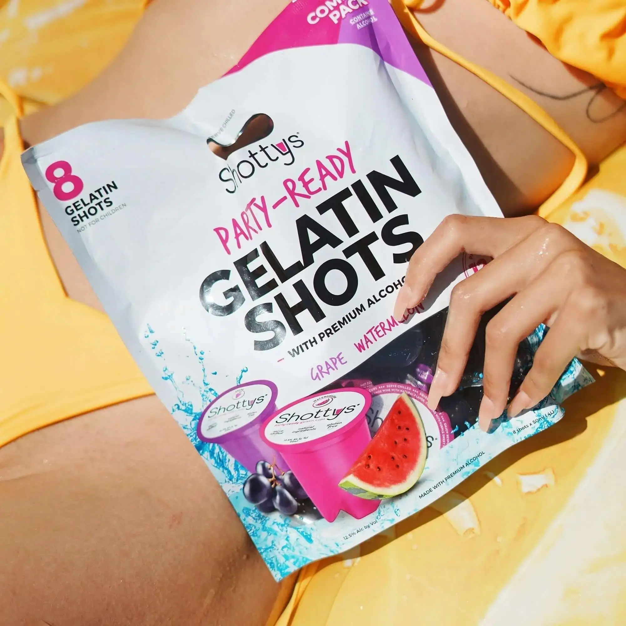 Shottys Grape/Watermelon Gelatin Shots (8 shots) - Image 3