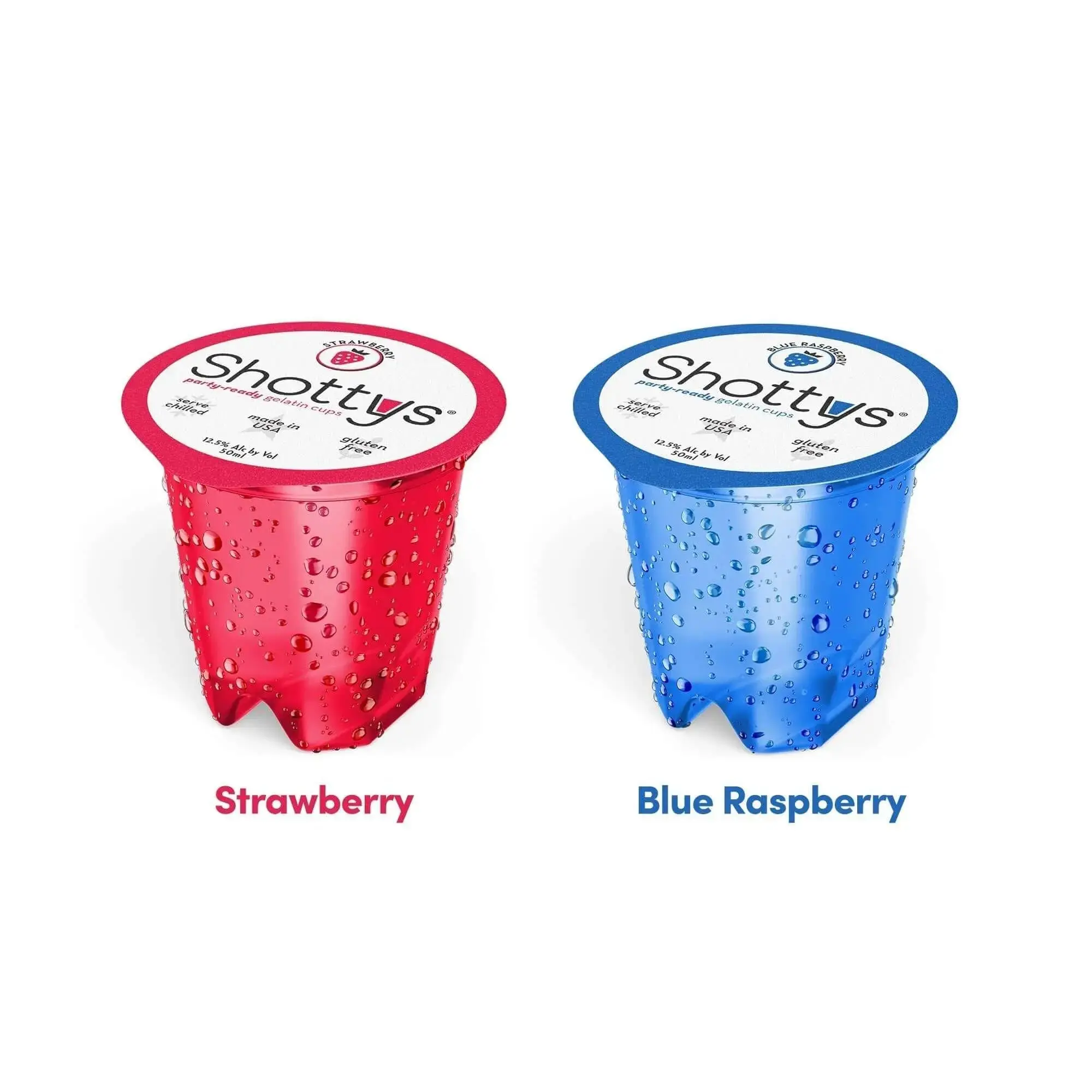 Shottys Strawberry/Blue Raspberry Gelatin Shots (8 shots) - Image 3