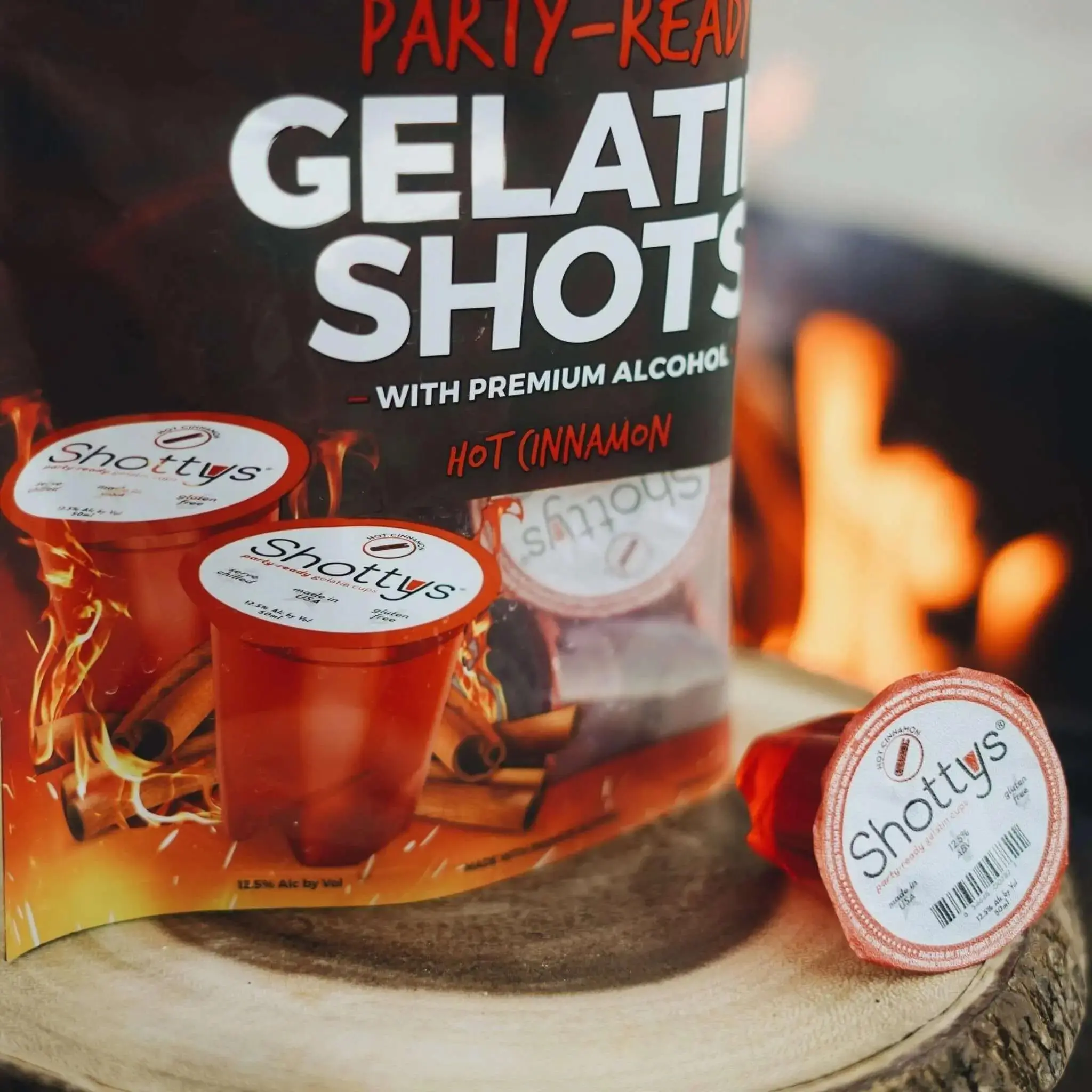 Shottys Hot Cinnamon Gelatin Shots (8 shots) - Image 3