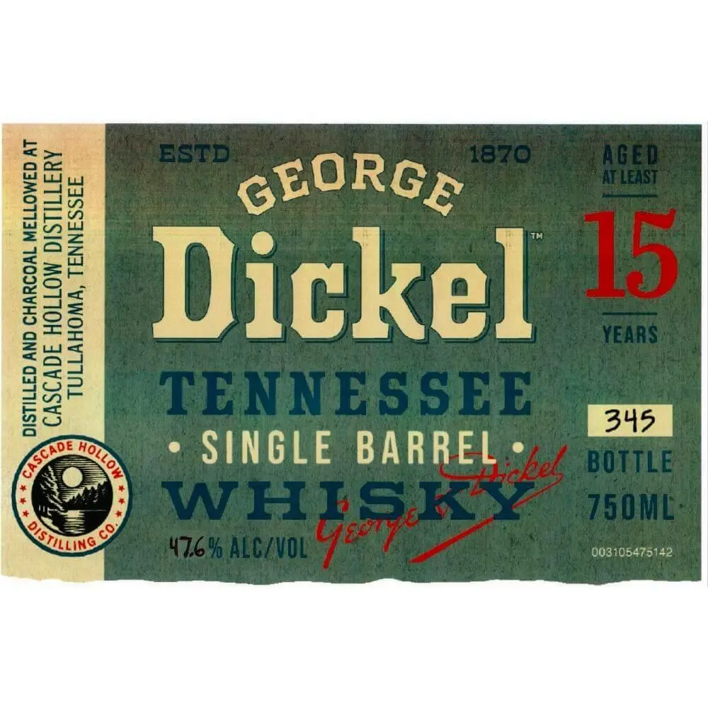 George Dickel Single Barrel 15 Year Old - Image 2