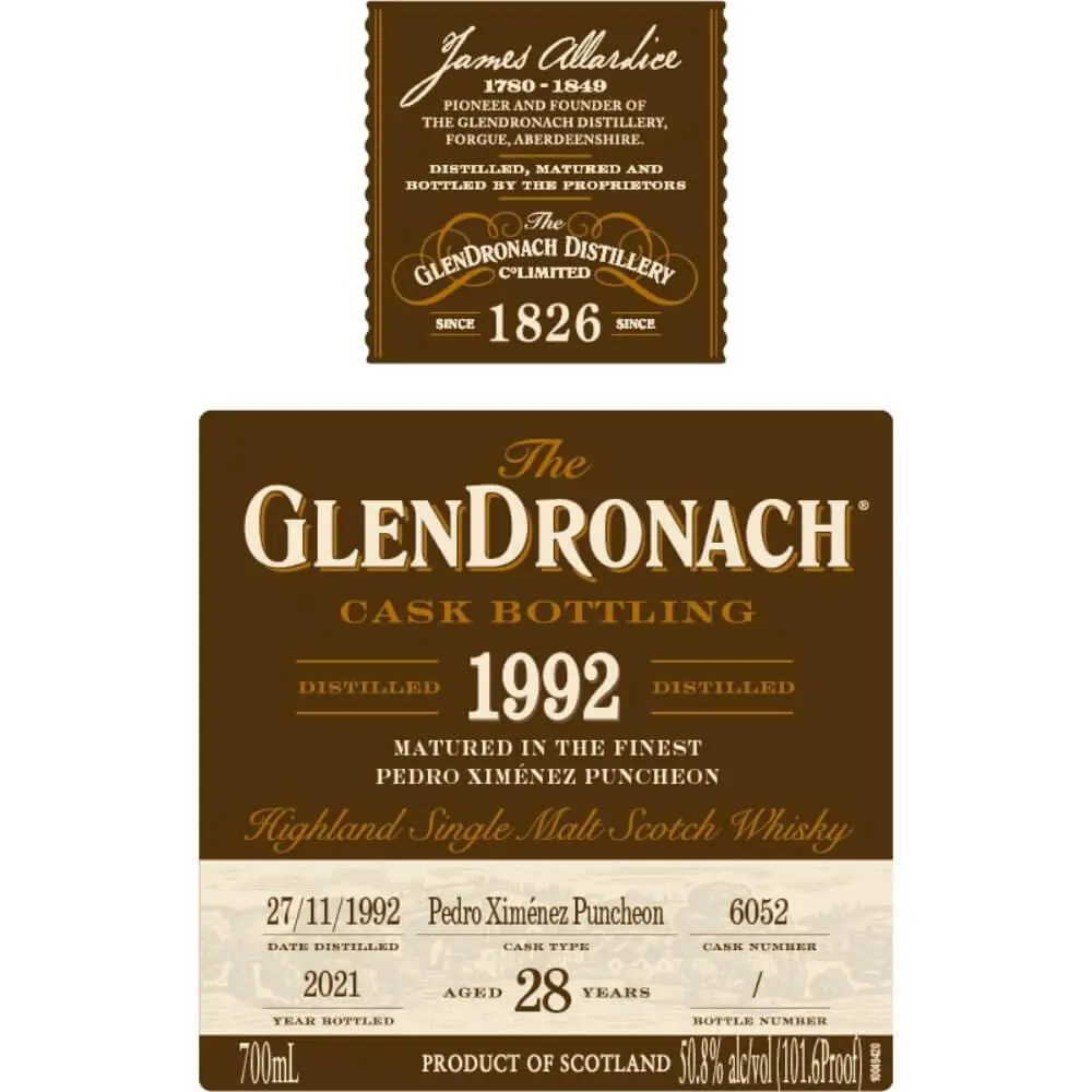 GlenDronach 28 Year Old 1992 Single Cask #6052 - Image 2