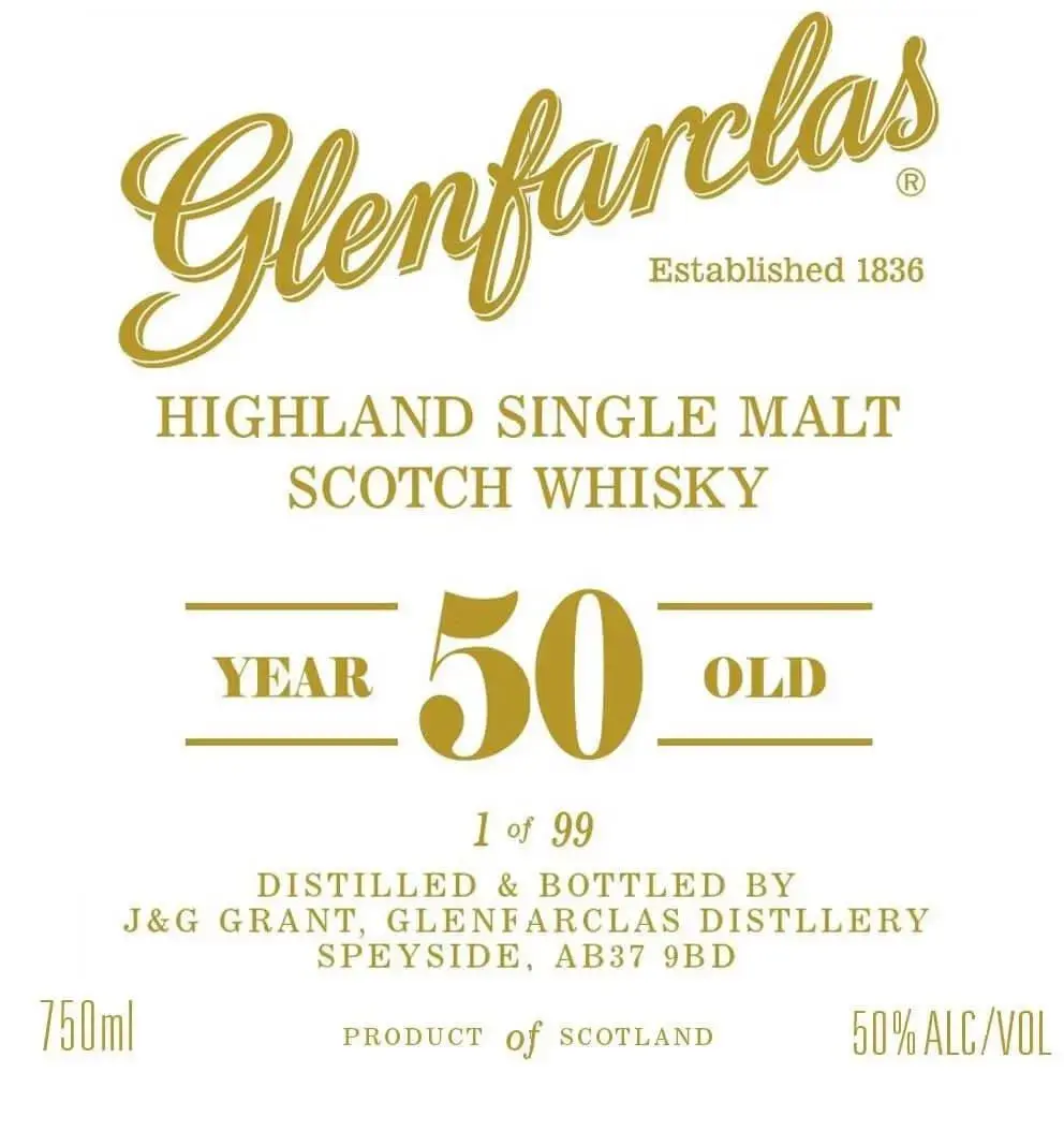 Glenfarclas 50 Year Old Highland Single Malt Scotch Whisky Limited Edition (1 of 99)