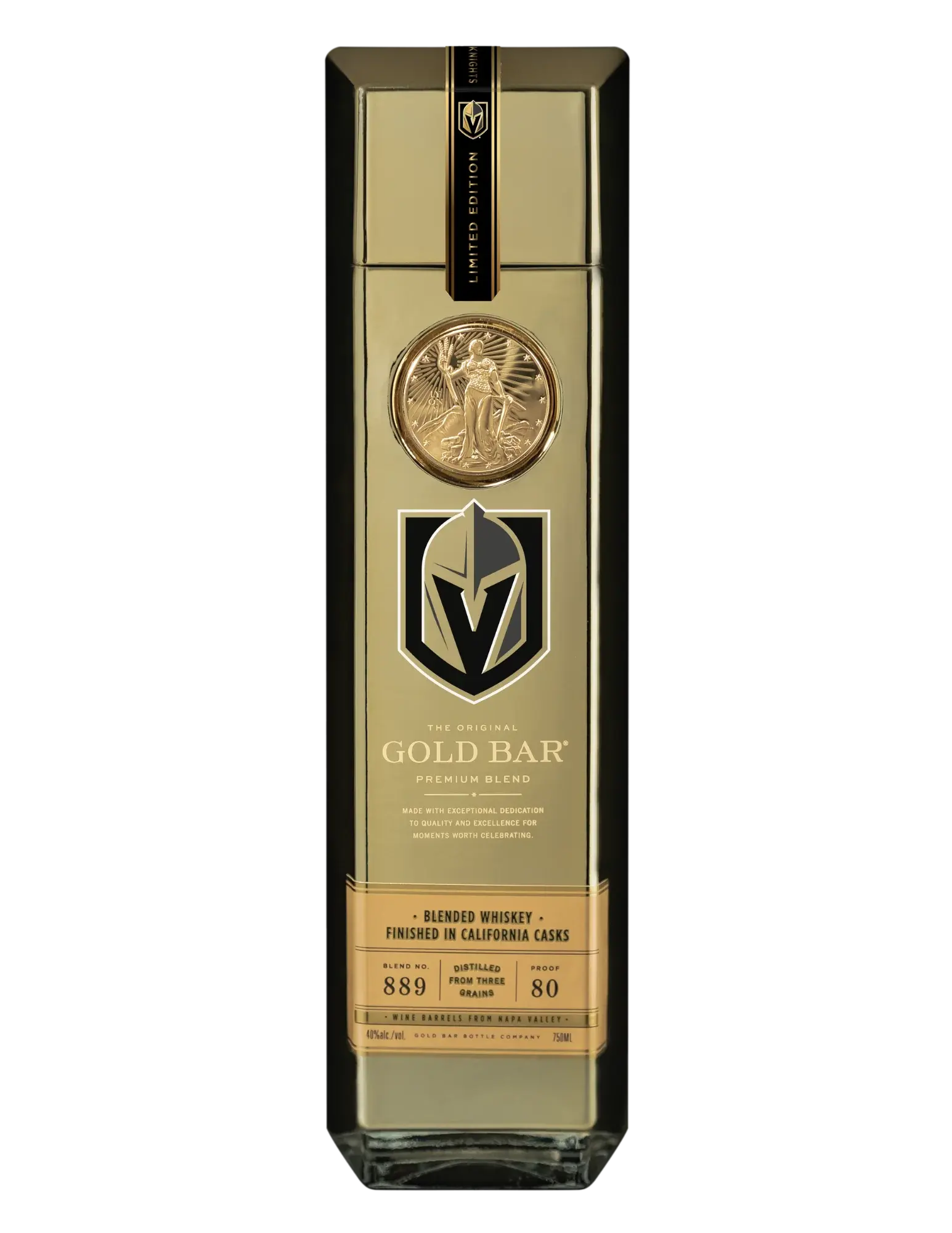 Gold Bar Vegas Golden Knights Limited Edition Blended Whiskey