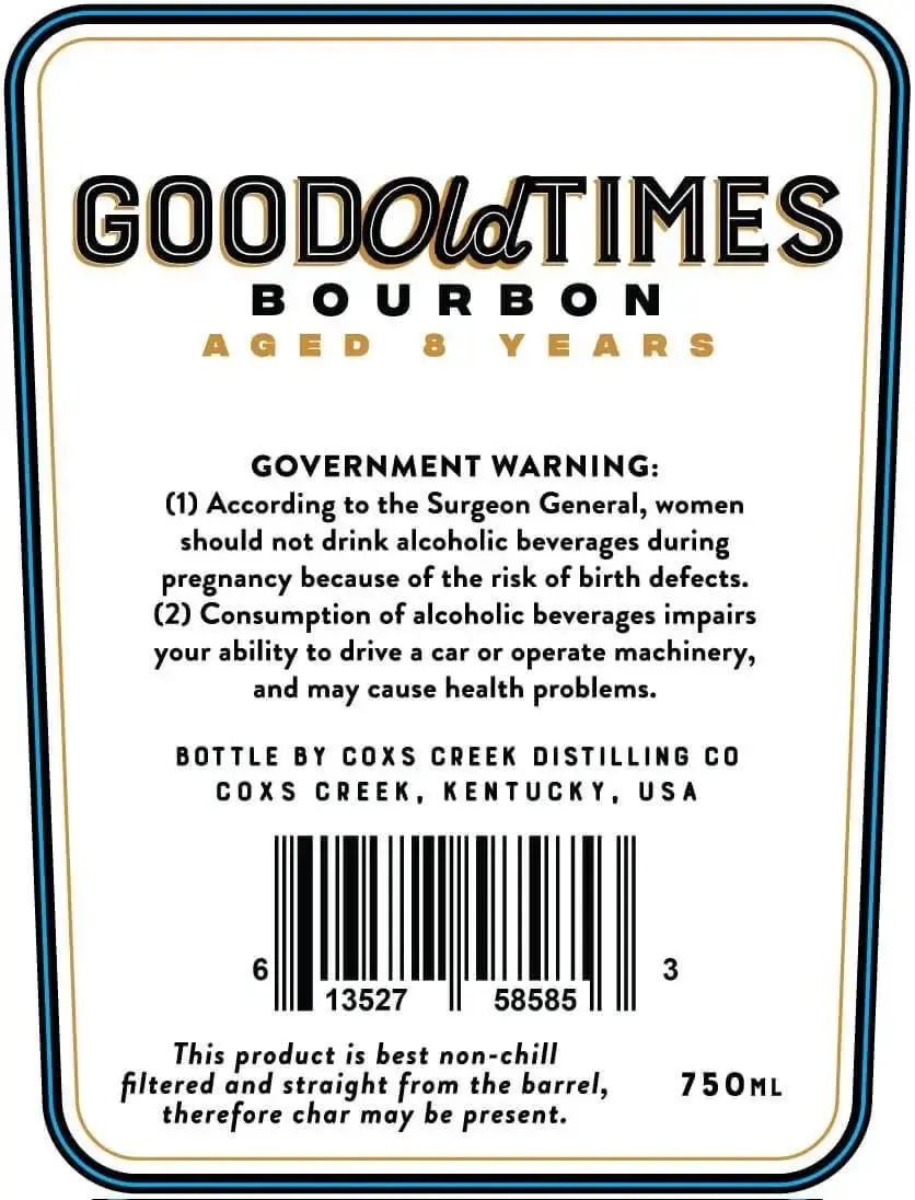 Good Old Times 8 Year Aged Single Barrel Bourbon Barrel Strength Limited Rare Release - Image 2