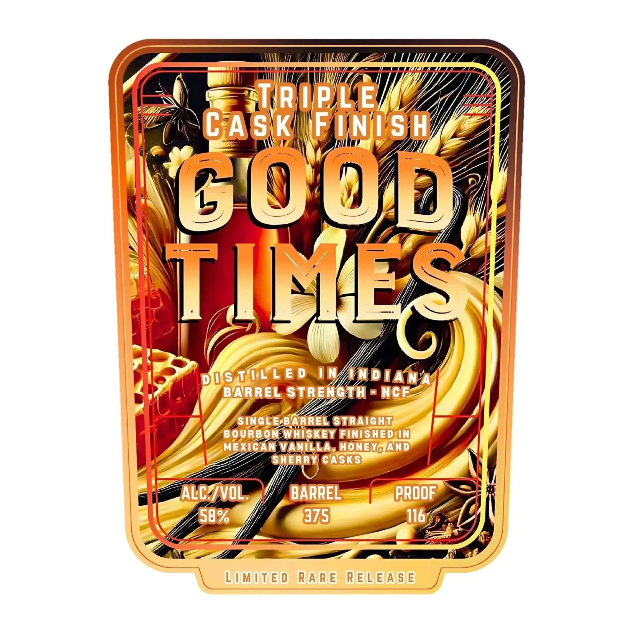 Good Times Triple Cask Finish Bourbon Whiskey Barrel Strength
