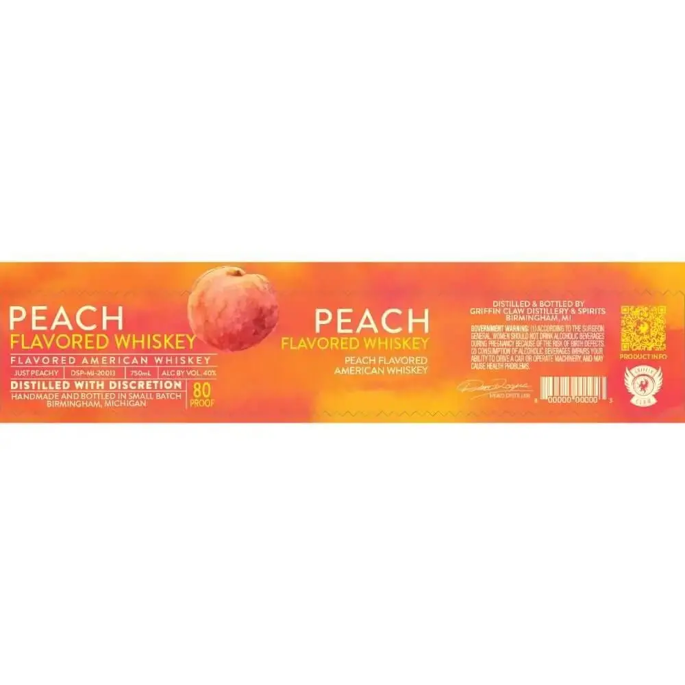 Griffin Claw Peach Flavored Whiskey