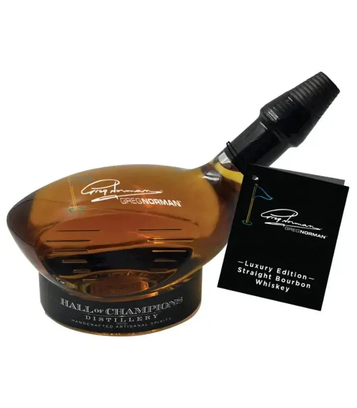 Hall of Champions Greg Norman Golf Decanter Luxury Edition Bourbon Whiskey