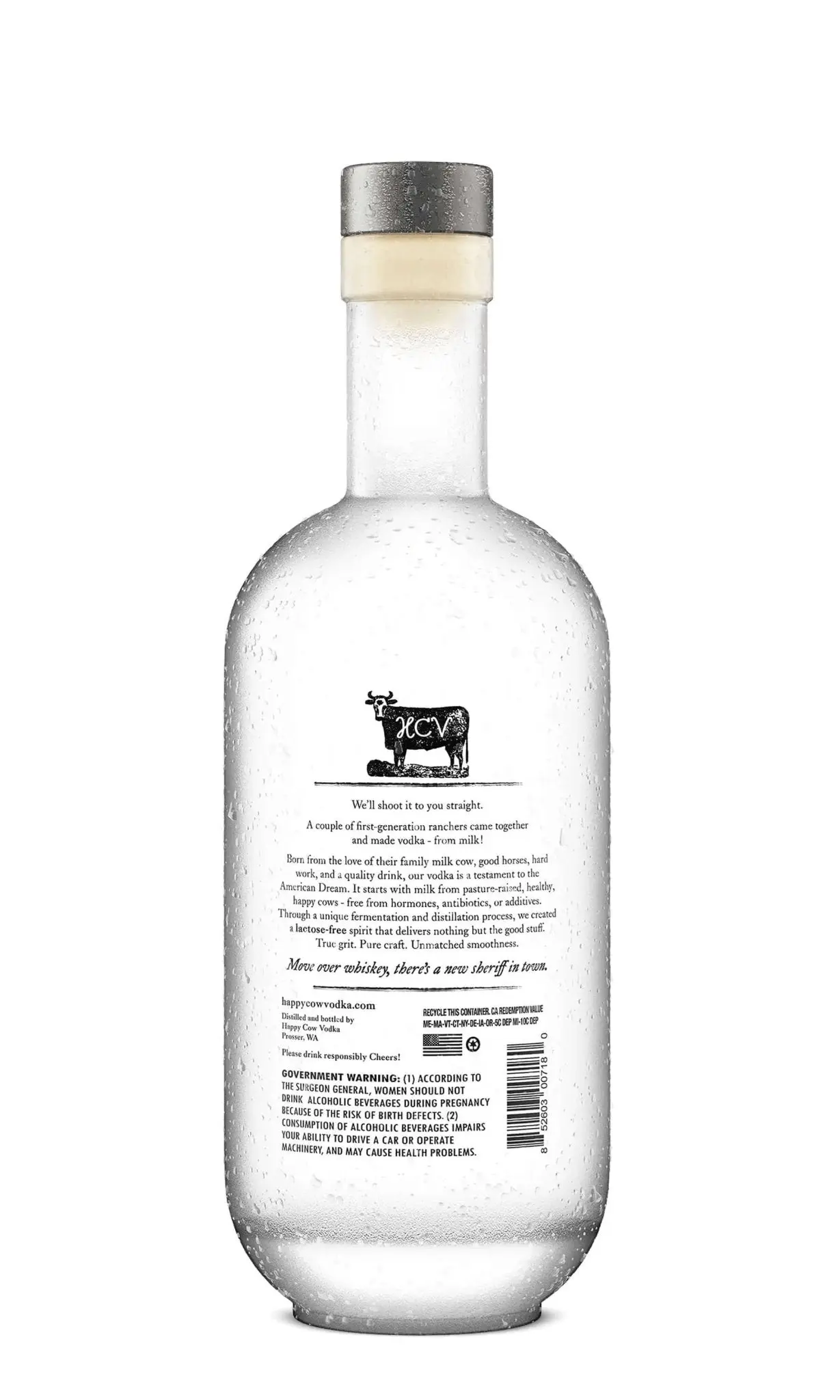 Happy Cow Milk Vodka 750mL 80 Proof - Image 2