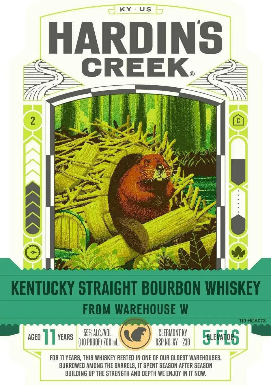 Hardin’s Creek Kentucky Straight Bourbon Warehouse W, 11 Year, 110 Proof