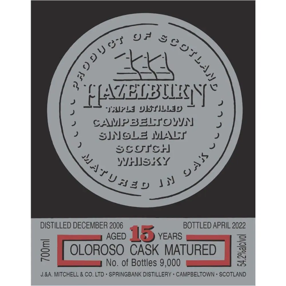 Hazelburn 15 Year Old Oloroso Cask Matured 2022 - Image 2